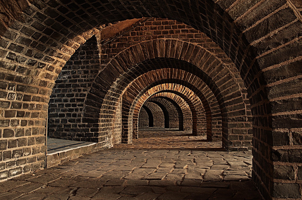 vaulted cellar, tunnel, arches, hd wallpaper, keller, cellar speed, rhaeto romanic, culture, history, architecture, stone, places of interest, 4k wallpaper, brown wallpaper, brown history, brown culture, brown stone