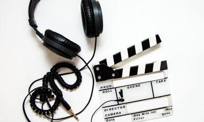 headphones, clapper, clapperboard, film, movie, video, cinema, equipment, production, studio, media, sound, video production, headphones, film, film, movie, movie, video, video, video, video, video, cinema, media
